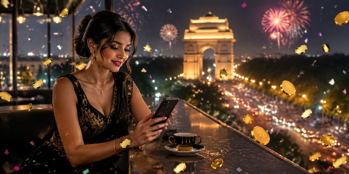 Delhi user browsing v27 mobile casino interface